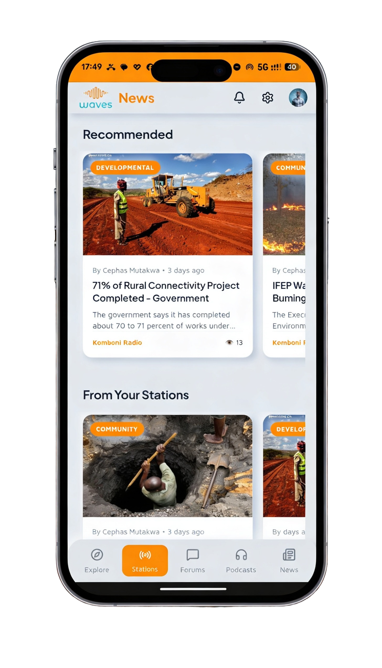 Waves app community chat